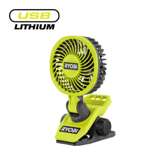 Ryobi RCF4-0 batteridriven fläkt 4 V med klämma