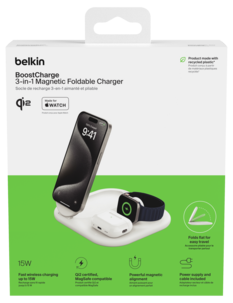 Belkin BoostCharge 3-i-1 ladestasjon, WIZ029vf