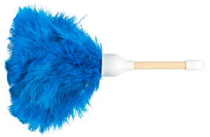 Dammvippa, strutsfjädrar