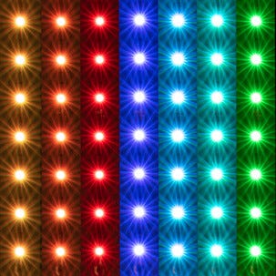 LED list RGB med färgkombinationer och fjärrkontroll, Cotech