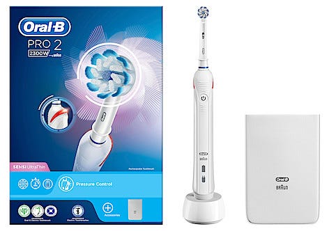Oral-B PRO 2 2300W Sähköhammasharja Sensitive Clean