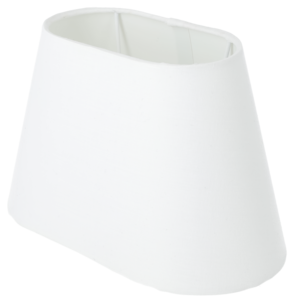 Northlight liten, oval lampeskjerm i stoff, 22 x 15 cm