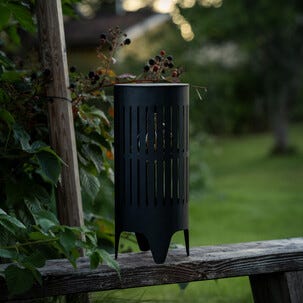 Solcellslykta utomhus, svart metall, Northlight