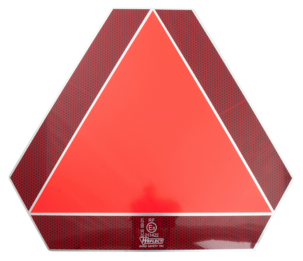 Godkjent skilt for langsomtgående kjøretøy, aluminium 400 × 450 mm