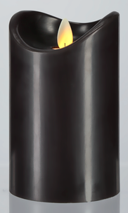 LED-kubbelys med flamme, 13 cm