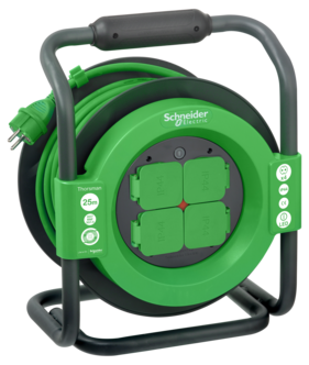 Schneider Professional kabeltrommel utendørs, kuldebestandig