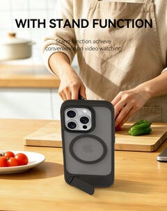 Exibel Kickstand iPhone 16 Pro Suojakuori jalustalla