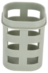 Kontorsett med dokumentordner, penneholder og brevkurv