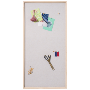 Naga anslagstavla kork linne 50x100 cm