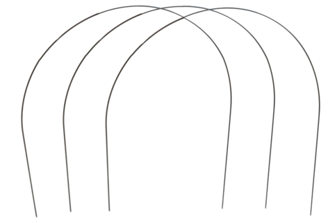 Bågar till pallkragar, 3-pack