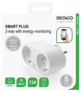 Deltaco SH-P02E Smart Home Älypistorasia ja sähkömittari