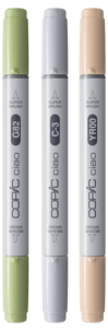 Copic Ciao Layer & Mix Natural Palette tusjer, 3-pakning