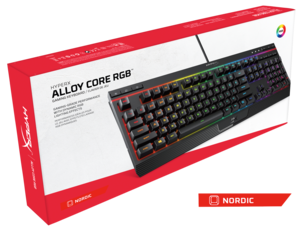 HyperX Alloy Core RGB, gaming-tastatur (nordisk layout)