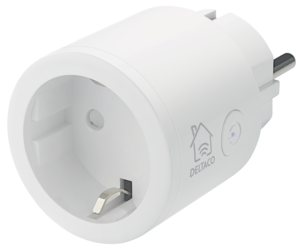 Deltaco SH-P01 smart plug wifi 10A innendørs, hvit