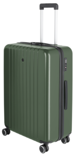 Resväska och kabinväska med hjul grön, 2-pack