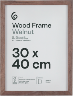 Fotoramme av FSC-merket tre på 30 x 40 cm