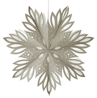Adventsstjärna papp snöflinga 46 cm, Northlight