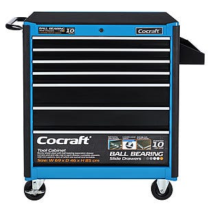 Työkalukaappi, jossa 90 työkalua