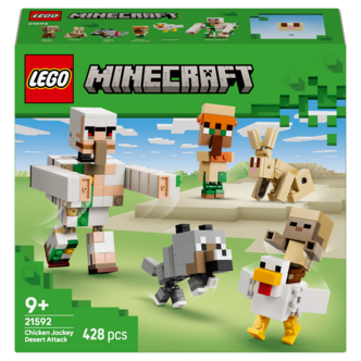 LEGO Minecraft Kanajockey ja hyökkäys aavikolla 21592, 9+