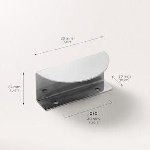 Prettypegs skuffehåndtak Hjördis 80 mm, 1-pakning