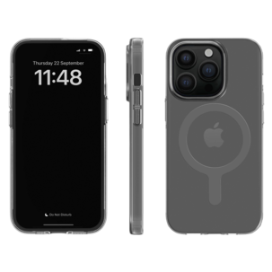 Agood Company mobildeksel i gjenvunnet materiale til iPhone 14 Pro, gjennomsiktig