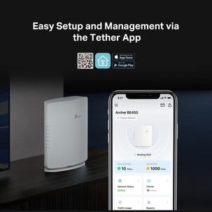 TP-Link Archer BE450 WiFi 7-router BE6500