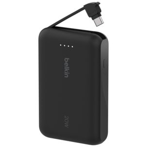 Belkin powerbank 10 000 mAh USB-C med kabel