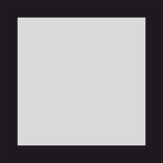 Kvadratisk passepartout på 50 x 50 cm, kartong