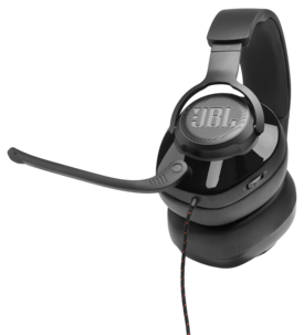 JBL Quantum 200 gaming headset med fällbar mikrofon