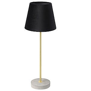 Bordslampa Concrete med svart sammetsskärm, Northlight