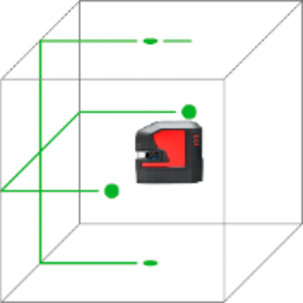 Krysslaser Leica Lino L2P5G
