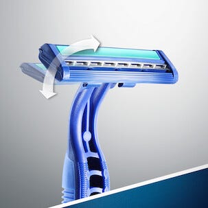 Rakhyvlar Gillette Blue II Plus Slalom, 10-pack