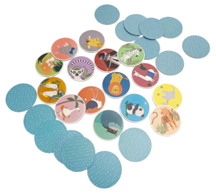 Memoryspel med djurmotiv, 30 bitar, från 4 år