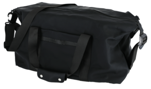 Weekendbag herr och dam, svart konstläder, 40 l