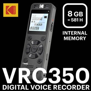 Kodak VRC350 diktafon oppladbar med USB-C