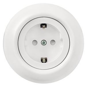 1-vägs vägguttag Schneider Renova