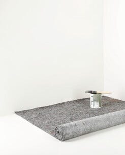 Golvskyddsmatta fleece, plastad baksida, 1 x 10 m