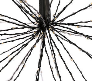 Ljusboll med LED-belysta spröt 42 cm