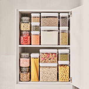 Airtight säilytysrasia muovia, pinottava