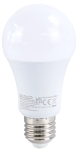 Deltaco Smart LED-lamppu E27 9 W himmennettävä, SH-CHLE27A60