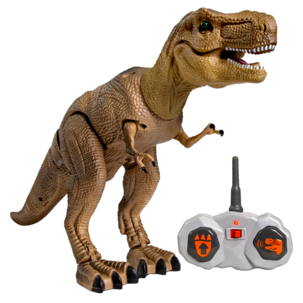 Kauko-ohjattava dinosaurus, ääni- ja valotehosteita, yli 6-vuotiaille