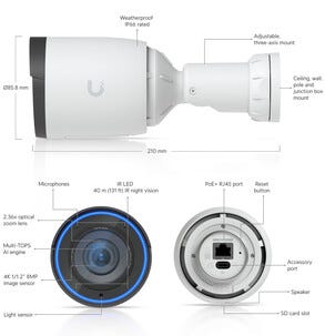 Ubiquiti G6 Pro Bullet W overvåkningskamera utendørs