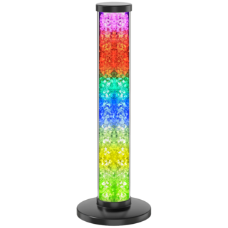 Northlight bordlampe snøkrystall med flerfarget lys