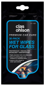 Våtservietter, glass