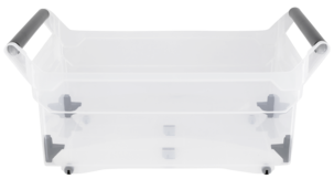 Förvaringsbox med handtag och hjul