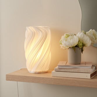 Northlight Mille bordlampe 3D-design, hvit