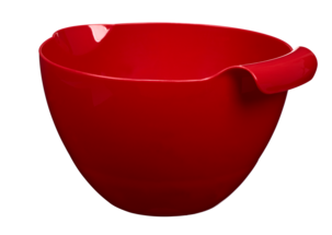 3 skålar med handtag och hällpip