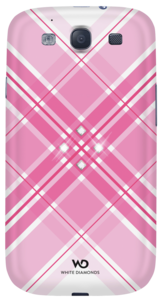 Deksel for Samsung Galaxy SIII, White Diamonds Grid