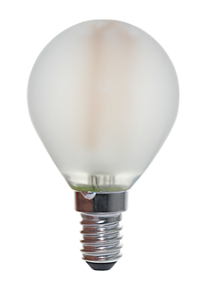 Klotlampa dimbar LED E14 1 W, varmvit