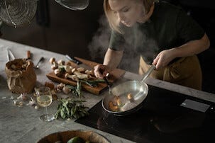 Fiskars All Steel Pure stekpanna rostfritt stål, 24 cm